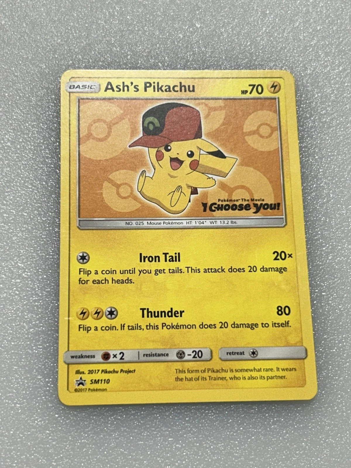 Ash's Pikachu SM110 Sm Regular