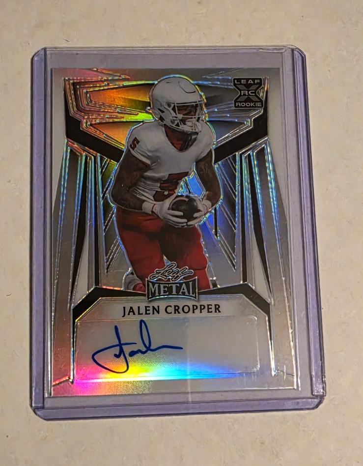 Leaf 2023 Leaf Metal Jalen Cropper #BA-JC2 Silver Prismatic Auto RC /10