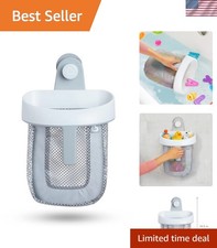 Super Scoop Hanging Bath Toy Storage with Quick Drying Mesh, Grey