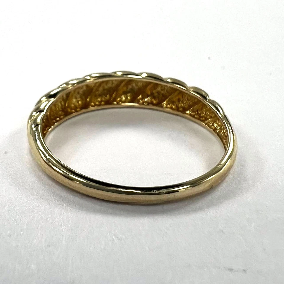 14K Yellow Gold Twisted Ring – Elegant, Smooth, and Delicate beautiful gift - Image 4 of 4