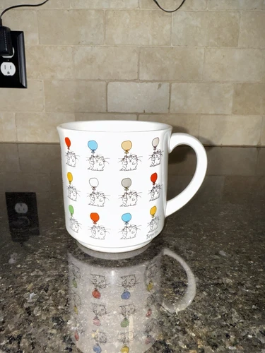 Sandra Boynton Mug Fat Cats With Multicolored Balloons Recycled Paper Products