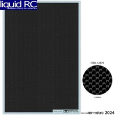 Tamiya 12679 Carbon Pattern Decal Sheet (Plain Weave)