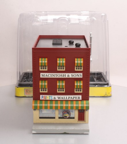 MTH 30-90409 Macintosh Son's Paints 3 pisos edificio de la ciudad con fuego nuevo en caja | Zustand: New