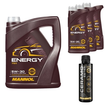 8L MANNOL Motoröl ENERGY 5W-30 Inkl. Additive Ceramo Ester 9829