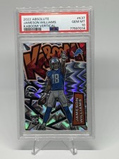 2022 Panini Absolute - Kaboom! Vertical Jameson Williams #K37 (RC) PSA 10