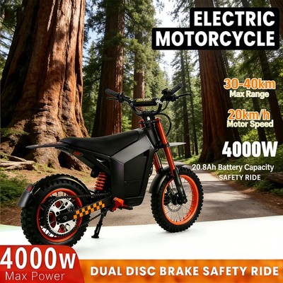 4000W 60V Rock Crusher: 45MPH, 20''x4.0 Spike Tires   Conquer Boulders, Ride Hard