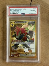 2025 POKEMON JTG EN-JOURNEY TOGETHER HYPER RARE #189 N'S ZOROARK EX PSA 10 on eBay