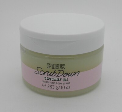 VICTORIA'S SECRET Pink Scrub Down Coconut Oil Smoothing Body Scrub 10 oz