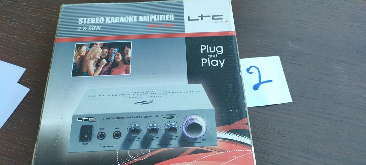 Amplificateur Stéréo Karaoké LTC Audio MFA-1200 - 2x50 Watts - Occasion - Fonctionne