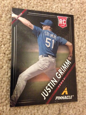 2013 Panini Pinnacle Museum Collection Parallel Justin Grimm Rangers RC Low S&H