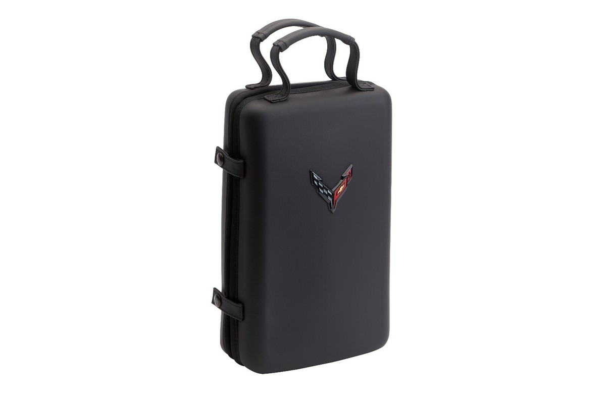 2020-2025 Corvette C8 Collapsible Cargo Organizer w/ Crossed Flags