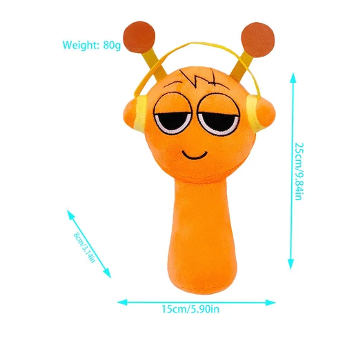 9.8" Horror Game Sprunki Plush Cartoon Soft Stuffed Pillow Dolls For Kid Toys - Picture 10 of 45