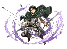 Levi Attack on Titan Weatherproof Anime Sticker 6" Car Decal V4