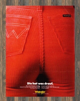 Wrangler Jeans - Reklame Werbeanzeige Original-Werbung 1980 (2)