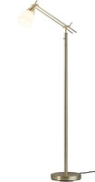 Stehleuchte Stehlampe Standleuchte Mit Leselampe 1-Flammig E27 Metall Glas