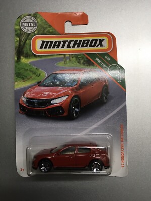  2017 Honda Civic Hatchback Red Matchbox New! US Priority Mail Small Box.  