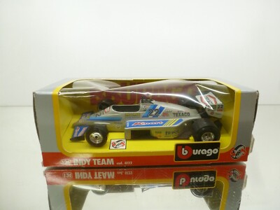 BBURAGO 6122 INDY CAR TEAM KMART TEXACO RACING #22 - SILVER 1:24 - GOOD IN BOX