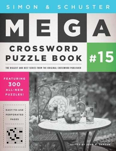 Simon & Schuster Mega Crossword Puzzle Book #15 by John M Samson: Used