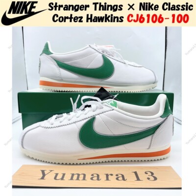 Stranger Things × Nike Classic Cortez Hawkins CJ6106-100 Men's Size