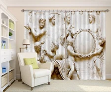 3D Statue Religion ZHUA2174 Photo Curtain Window Blockout Fabric Amy 2023