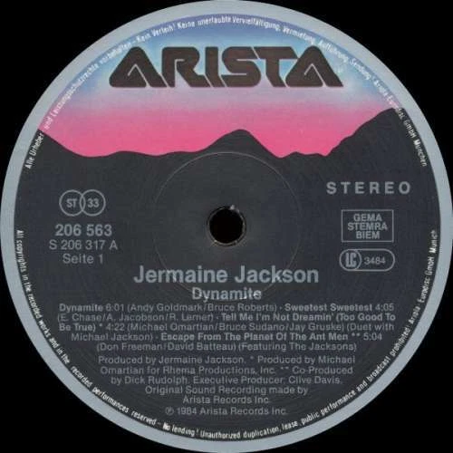 Jermaine Jackson - Dynamite LP Album Vinyl Schallplatte 148807 - Bild 3 von 4