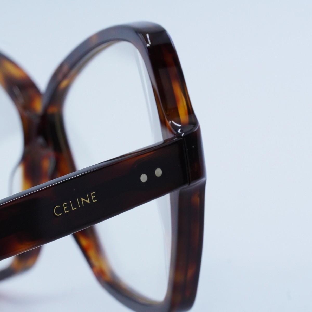 CELINE CL40064I 052 Havana/Clear Eyeglasses New Authentic | eBay