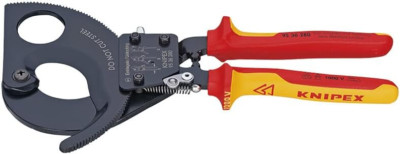KNIPEX 95 36 280 Insulated Ratchet Cable Cutter VDE 1000V Certified #705EK52