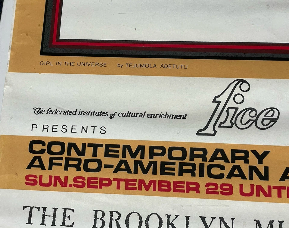 Pôster de artes afro-americanas contemporâneas THE BROOKLYN MUSEUM institutos federados - Imagem 2 de 4