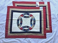 Wedding Ring Quilted Shams Standard Size 21 x27 Set Of 2