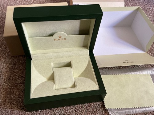 Auténtico Rolex 116231 DateJust oro rosa 2 tonos caja de reloj y caja de papel exterior - Imagen 3 de 9