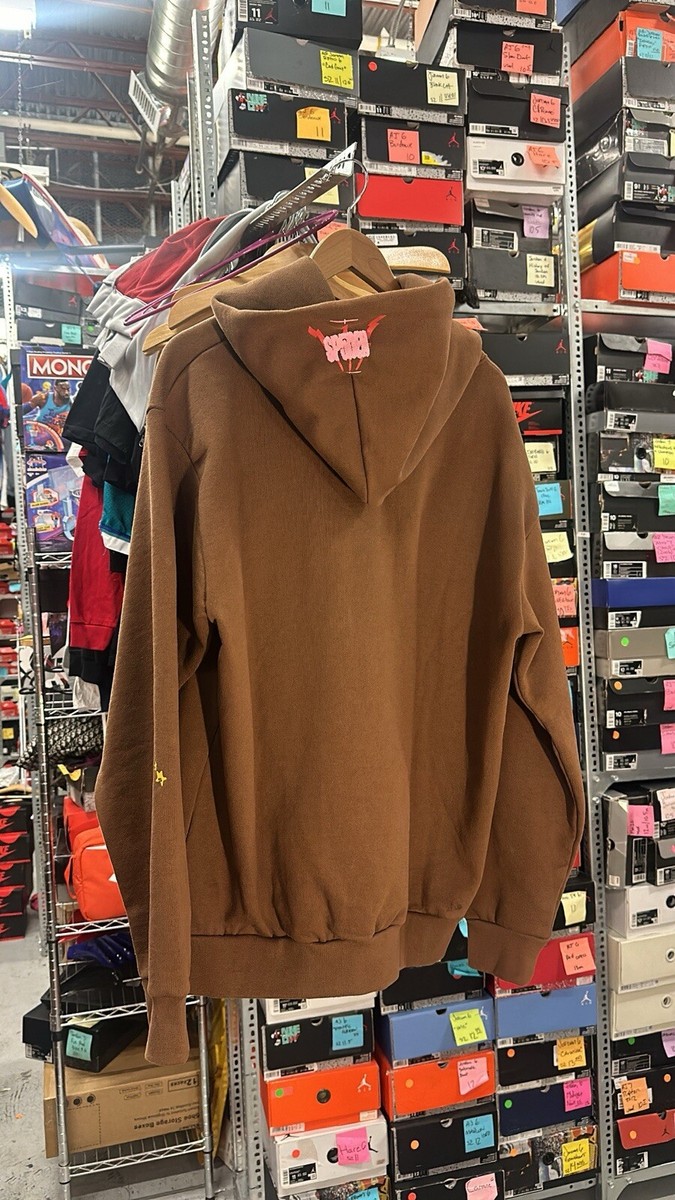 100% authentic Sp5der 555 555 brown spider hoodie Size | eBay