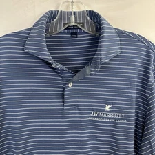 Peter Millar Crown Crafted JW Marriott Performance Golf Polo Mens SMALL