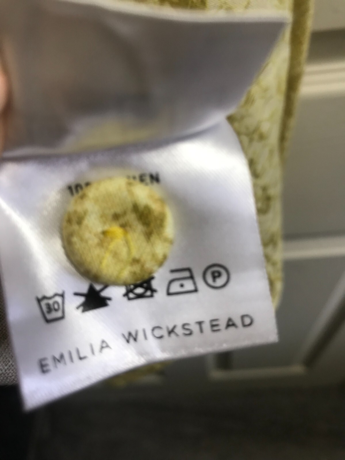 EMILIA WICKSTEAD Kirk PYTHON LINEN MINI Dress 8 U… - image 11