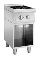 Bartscher 2 Felder Elektroherd Mit Offenem Unterbau Serie 700 - 287410