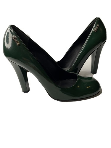 Gucci Zapatos De Salón Charol Verde Esmeralda Talla 39/9 | eBay