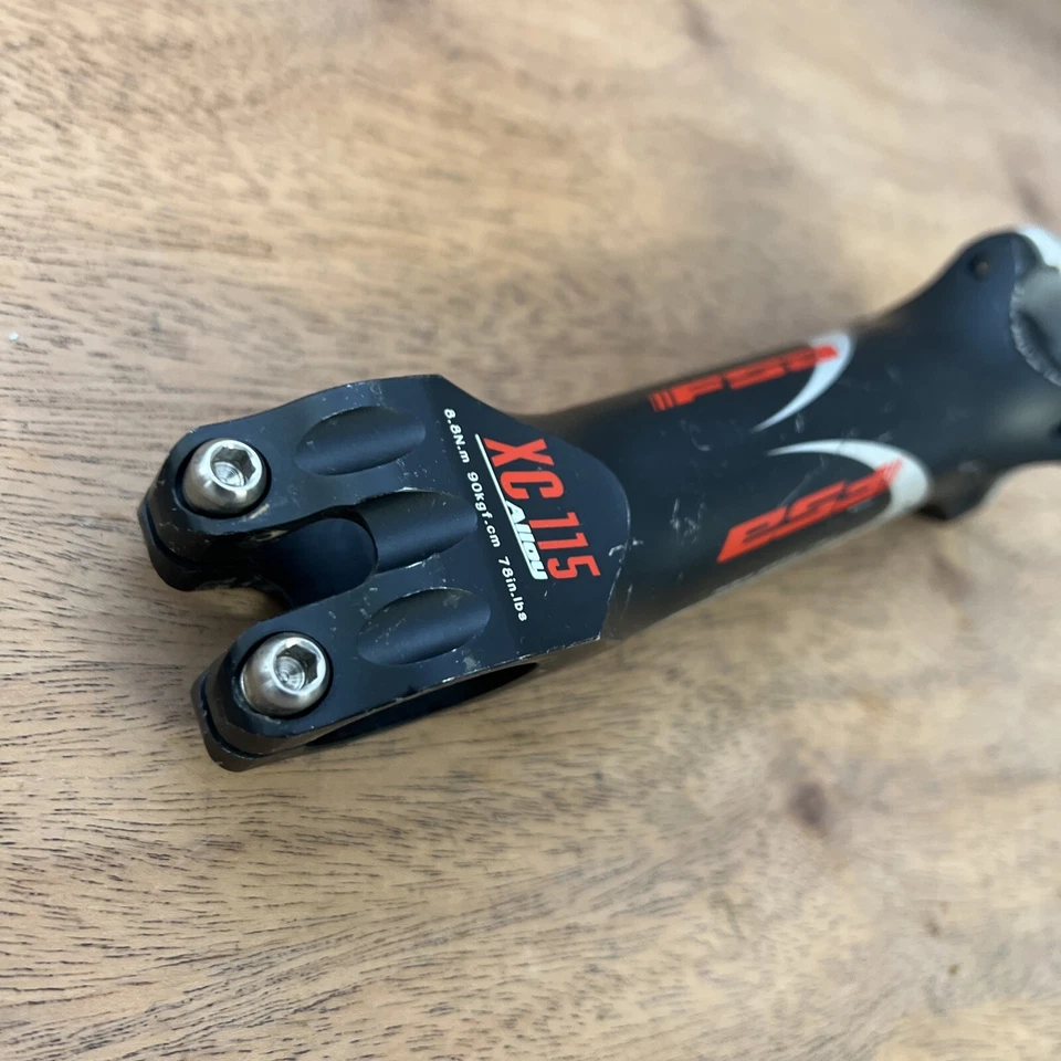 FSA XC 115 Black Mountain Bike Stem 135mm 6° 25.4mm Titanium Bolts - Image 2 of 4