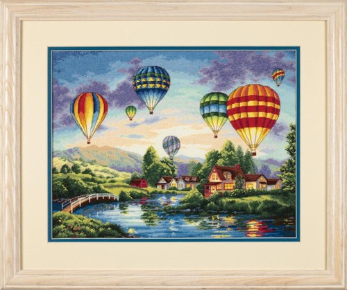 Diy Needlepoint Cross Stitch "Balloons" Embroidery Kit Unprinted Сanvas