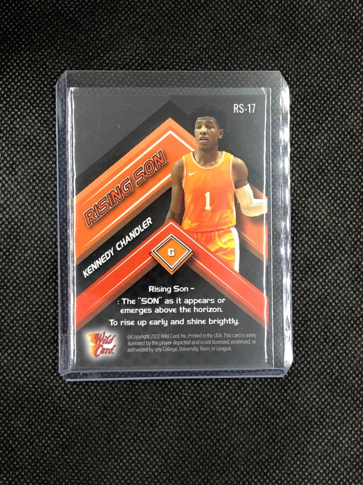 RARE! KENNEDY CHANDLER - 2021-22 WILD CARD ALUMINATION RISING SON #'d/20 ROOKIE - Image 2 of 4