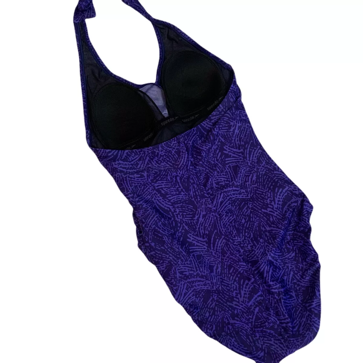 Speedo halter one piece best sale swimsuit