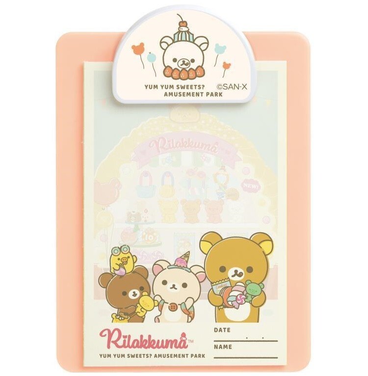 San-X Rilakkuma Odd Funny Amusement Park Memo Pad Notes w/Binder