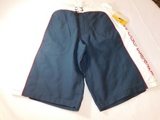 U.S. Polo Assn. Boy's Youth Swim Shorts Board Short Trunks Navy Blue L large NWT
