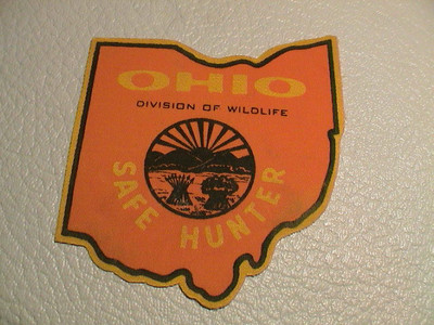 OHIO SAFE HUNTER ODNR DIVISION OF WILDLIFE GUN HUNTING CANVAS VERSION PATCH NEW