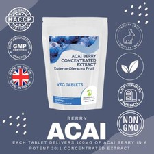 Acai Berry 3000mg 7 tabletek Wysoka wytrzymałość Przeciwutleniacz Odżywianie Energia Skóra Hea