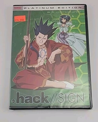 Dot Hack SIGN Vol Ver. 04: Omnipotence (DVD, 2004) Anime Platinum Edition
