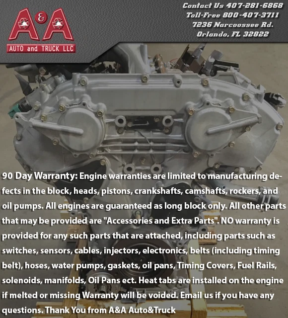 MITSUBISHI MONTERO 3.5L ENGINE 2001 2002 90K Miles - Image 4 of 4