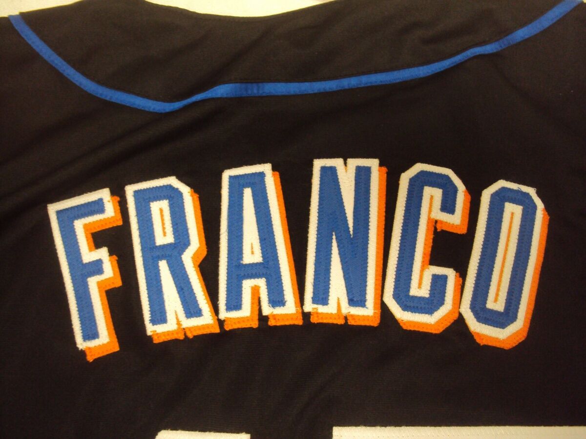 John Franco Mets Black Jersey Adult Size 2XL New Without Tags Hand-Signed!