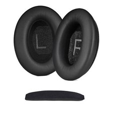 Replacement Black Ear Pads Headband Pad Head Beam Cover for BOSE QC35 Headphones