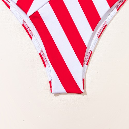 Women 4th of July Patriotic USA American Flag Bikini Swimsuit Two Piece Swimwear - Picture 6 of 7