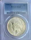 1925-S Peace Dollar PCGS MS62 – Nice Luster, Better Eye Appeal – Cert Verified
