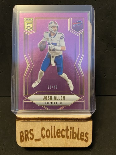 2025 Panini Elite Josh Allen Purple 29/49 Buffalo Bills